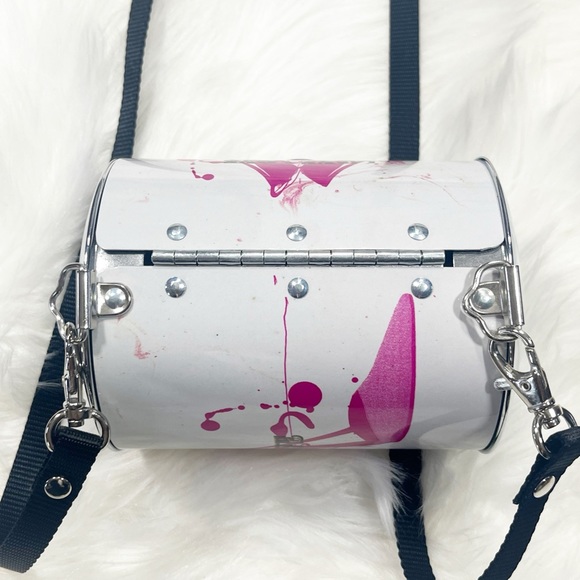 Little Earth METAL PURSE PINK HIGH HEEL SHOES LOVE LOVE - Picture 8 of 8